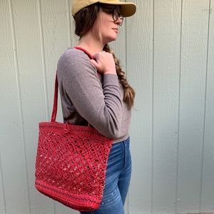 Vintage Peruvian Straw Bag